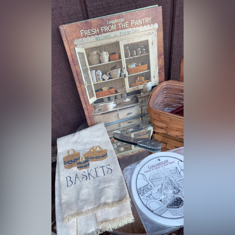 Longaberger Basket and Accessories - Picture 2 of 4